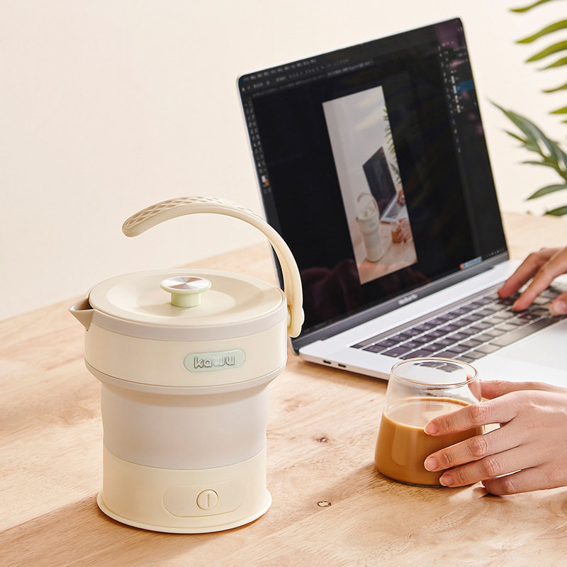 Kawu Card House Folding Electric Kettle Household Electric Kettle Heat Preservation Integrated Automatic Mini Travel Portable