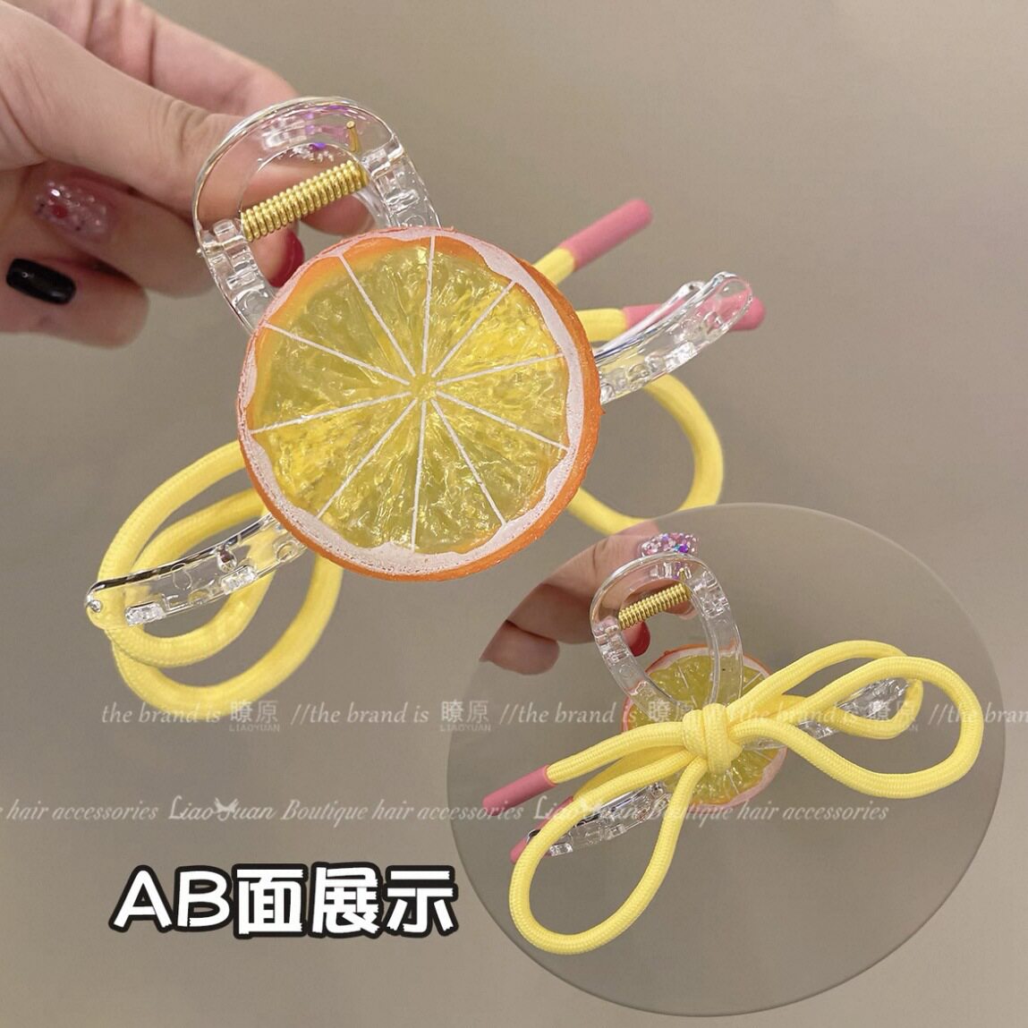 卡通动物狗狗猫咪抓夹高颜值五角星后脑勺盘发鲨鱼夹可爱发饰网红