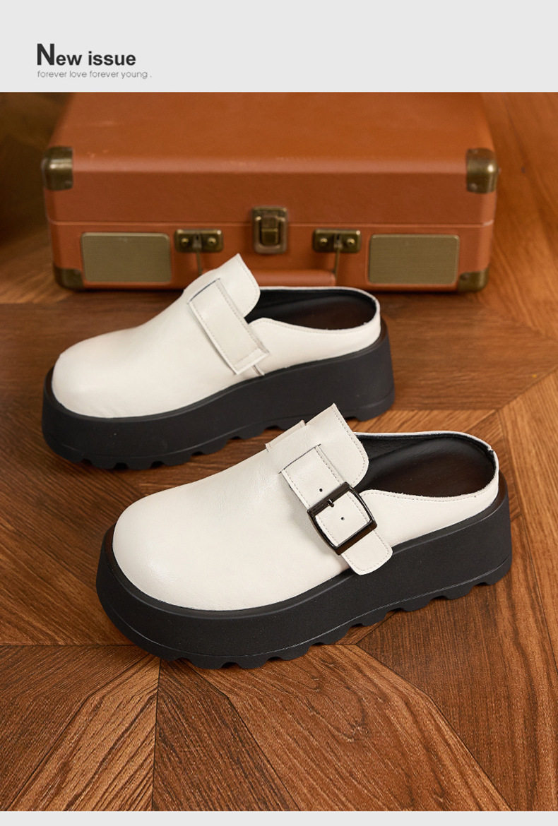 Dép sandal nữ đế dày Birkenstock phong cách mùa hè — Đen, Trắng chi tiết 12