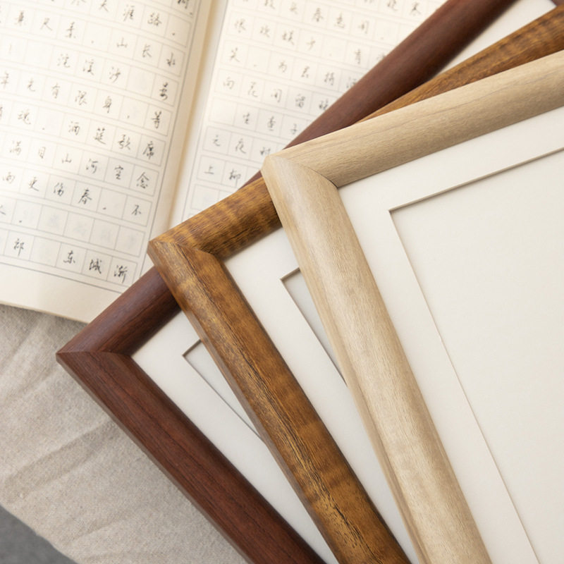 Photo Frame a3a4 Handwriting Brush Calligraphy Frame diy Wooden Calligraphy Frame Frame Blank Frame Wall Hanging