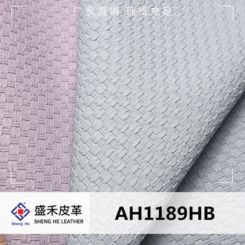 1.1mm imitation cloth pattern pvc leather imitation cotton wool woven pattern sofa special leather bags home packaging in stock manufacturers