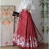 2023 Hanfu Pleated Skirt for Adults, Modified Mamian Skirt, National Style Half Skirt Women's Set, New Chinese Style National Trend