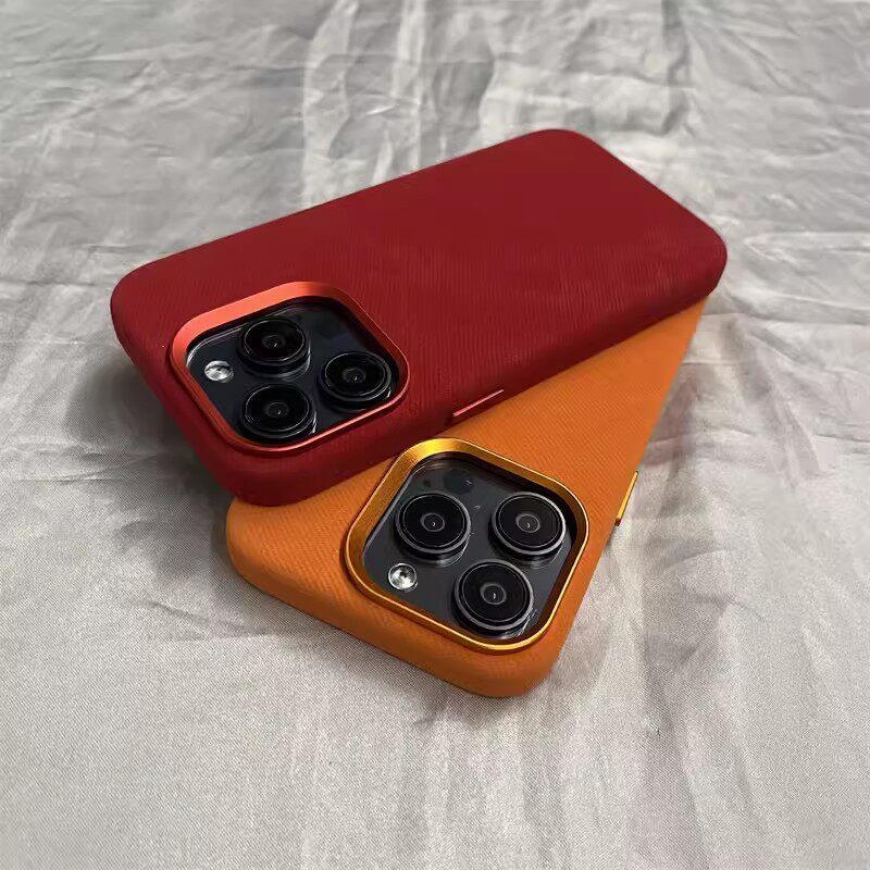 Flannel Fiber Cloth Texture Apple 17 Magnetic Phone Case Suitable for iPhone 16 Skin-Feel Anti-Fall Protective Cover Wholesale