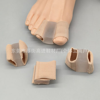 Fiber Tube Double Hole Toe Separator Assists in Correcting the Symptoms of Overlapping Toes of the Big Toe, Soft Anti-Pain Correction Separator