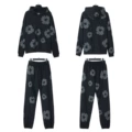 Sweatshirt suit [black-grey]