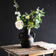 Ceramic Vase Retro Binaural Middle Ancient Ornaments Hotel Homestay Dried Flower Ornaments Decoration Ornaments Cross-border Exclusive
