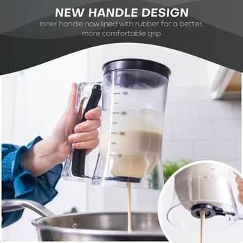 Cross-Border Flour Paste Funnel Separator Handheld Batter Dispenser Baking Tool Measuring Cup Dispenser for Cake Making