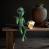 Cross-border hot selling alien resin ornament UFO indoor outdoor garden decoration figurine home decoration