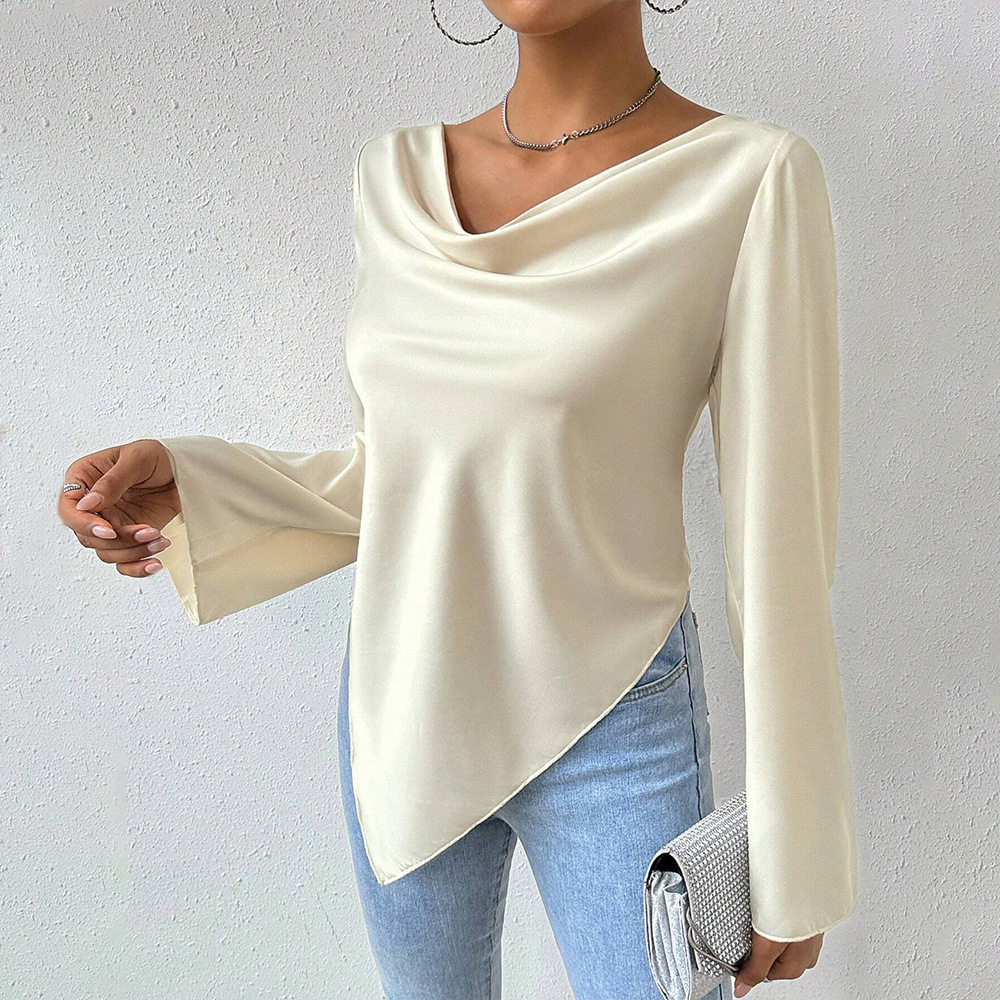 Elegant Long Sleeve T Shirt Chic Sophisticated Style Perfect for Spring and Summer Wholesale Available