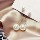Серебряная игла 925 пробы, корейская версия французских жемчужных сережек с темпераментом, высококачественные серьги с цветами любви, универсальные серьги для женщин оптом mini 78