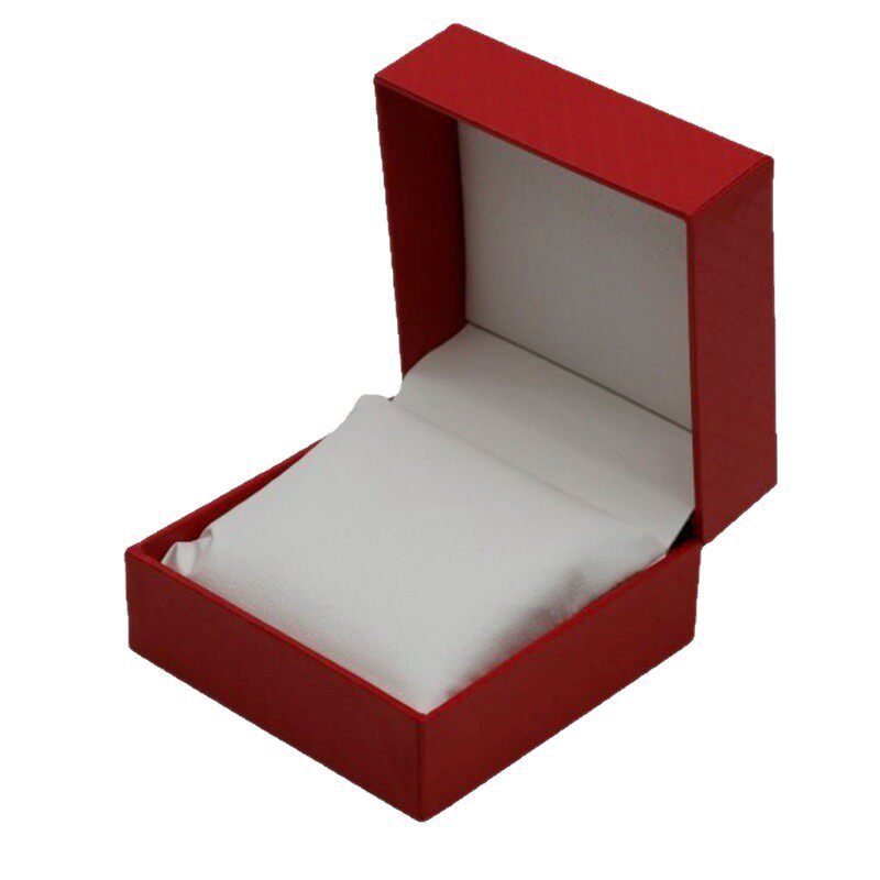 High-End Flip-Top Watch Box, Square Accord Pattern Watch Box, High-End Bracelet Jewelry Watch Storage Packaging Watch Box