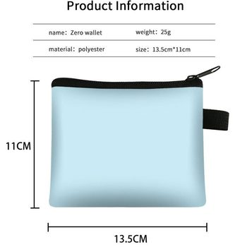 Factory supply primary school student coin purse double zipper pencil case creative DIY large capacity stationery bag square pencil bag