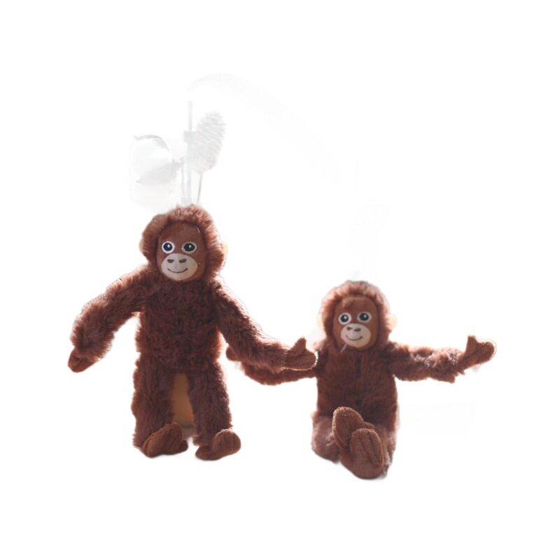 网红抖音可爱萌小猴子挂件毛绒玩具公仔猩猩包包挂饰钥匙扣布娃娃
