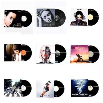 12inch Vinyl Record Classical Antique Collection Rare Original Phonograph Disc Unplayable Living Room Decoration