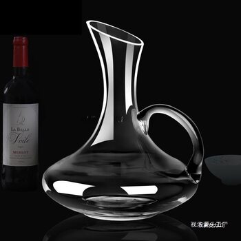 Decanter Crystal Glass with Handle Decanter Lead-Free Red Wine Divider Red Wine Jug Red Wine Bottle Household European Bubble