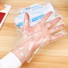 Factory direct food catering baking hair plastic transparent thickened pe gloves 100 wholesale disposable gloves