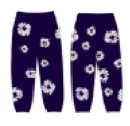 Purple blue trousers (white wreath)