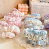 small size Floral Fabric Hair Rope Hair Ring Mori Students Summer Balls Basic Hair Rope Korean Colon Ring suit
