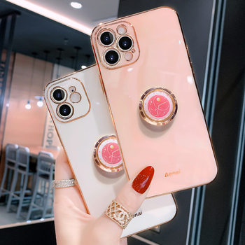 For Apple 14 phone case iPhone13promax silicone soft case 12p clock ring mini female mobile phone