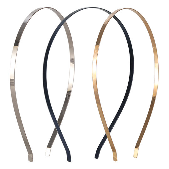 5MM electrophoresis black metal bare blank headband low with semi-finished handmade hair accessories wholesale diy super