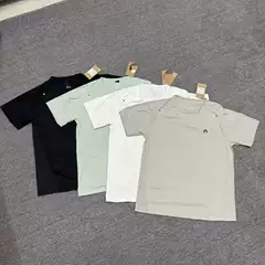 Cross-Border Foreign Trade Quick-Drying Running Outdoor Sports Casual Short-Sleeved Moisture-Wicking Round-Neck Quick-Drying T-Shirt for Men and Women