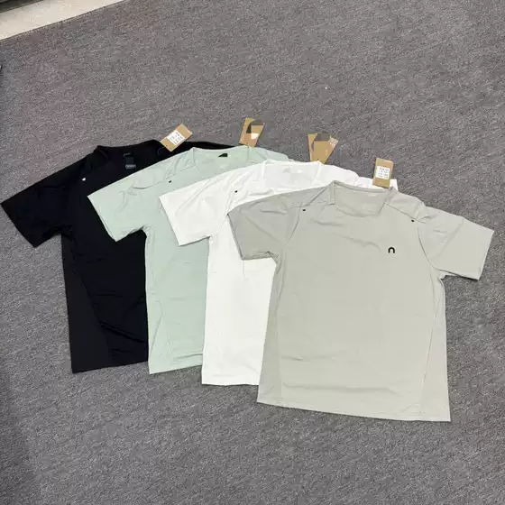 Cross-Border Foreign Trade Quick-Drying Running Outdoor Sports Casual Short-Sleeved Moisture-Wicking Round-Neck Quick-Drying T-Shirt for Men and Women
