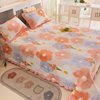 New Winter Milk Velvet Quilted Bed Cover Single Piece Coral Velvet Tatami Thickeneded Anti-Slip Double Bed Bed Sheets Three-Piece Set