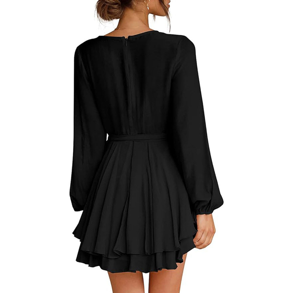 Elegant French Style Womens Dress Fashionable Versatile Short Skirt Spring Summer Collection Wholesale Available
