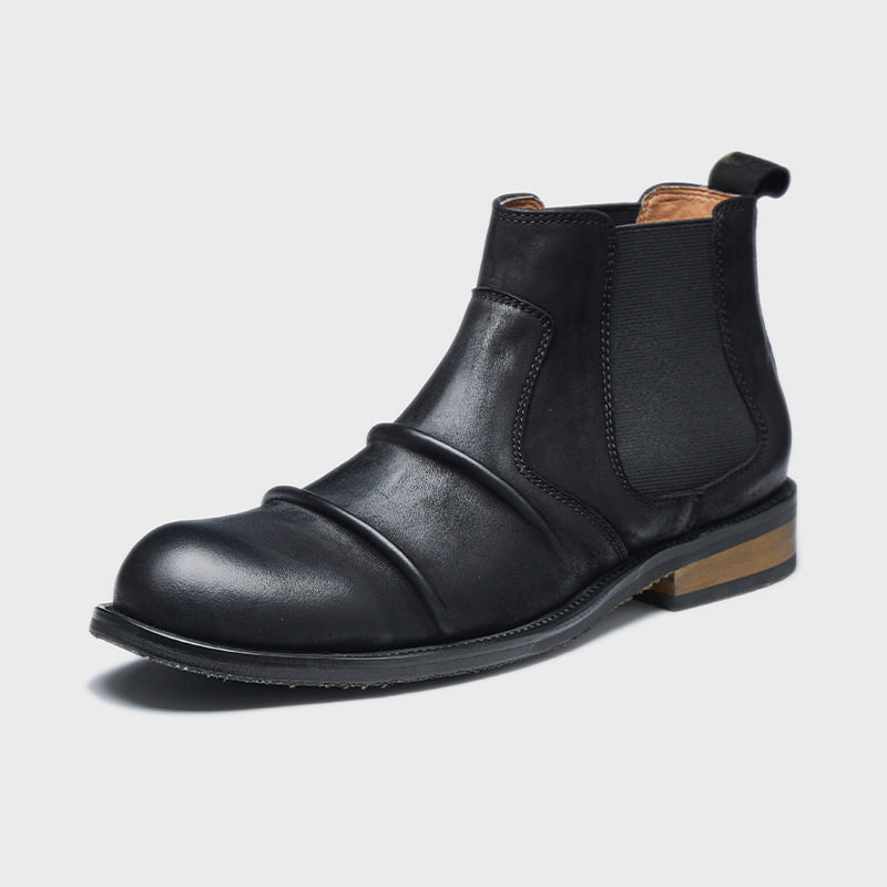 Men’s Retro British Zipper Chelsea Boots