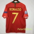 1819 portugal home jersey with number 7 + 2 armbands