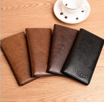 New long wallet men's pu multi-functional large capacity card bag men's business wallet spot wholesale