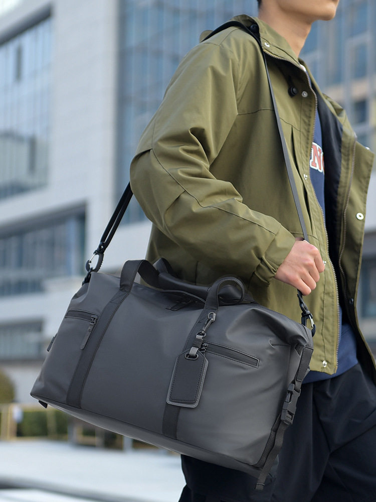 Oxford Cloth Waterproof Large-Capacity Men's Handbag Crossbody Bag Dry and Wet Luggage Bag Multi-Functional Fitness Travel Bag