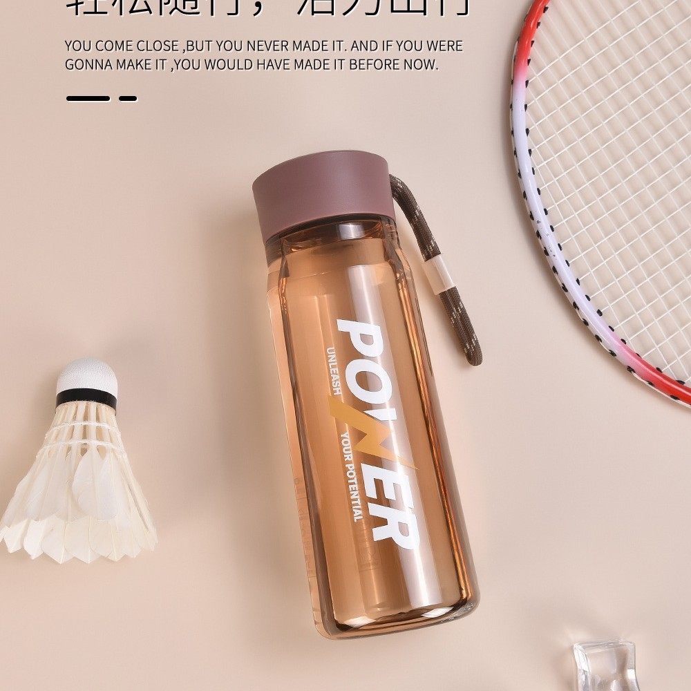 新款便携户外运动水杯男女商务直身塑料杯批发创意活动礼品随手杯