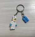 Unicorn (white) + blue building blocks