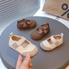 Fashionable Children's Shoes, Baby Soft-Soled Toddler Shoes, One-Year-Old Girls' Small Leather Shoes, Breathable Autum New Style