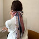 Women's silk scarf spring and autumn small long western style fashionable lazy women South Korea all-match decorative scarf scarf suit tie bag