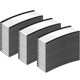 Factory Direct sales C- shaped magnetic card-inserting label clip iron cabinet door magnetic name sticker warehouse shelf identification card holder