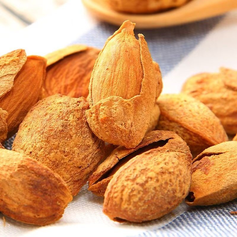 Xinjiang Original Raw Paper-Skinned Almonds, Bagged 500g, Thin Shell, Hand-Peeled, Ready-To-Eat Almonds with Shell, Snacks Wholesale
