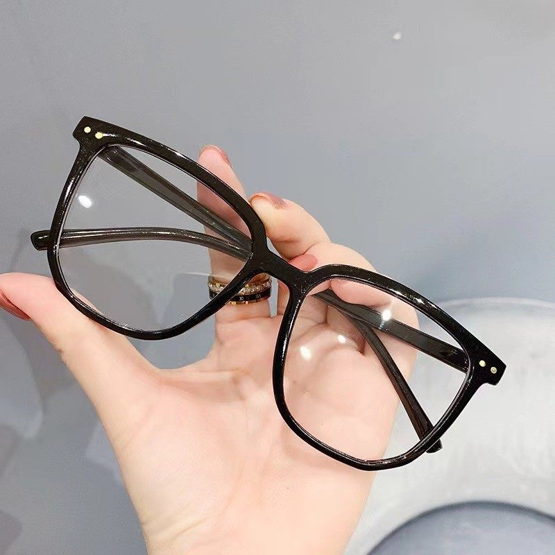 Plain anti-blue light plain glasses Internet celebrity same style glasses large frame slimming glasses frame men and women same style myopia glasses frame