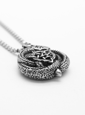 复古朋克吊坠项链欧美维京三角结