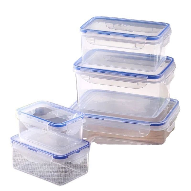 Simple Lid Office worker Lunch Box Rectangular Food Storage Sealed Jar Multifunctional Refrigerator Fresh-keeping Sealed Box