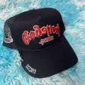 Black red embroidery