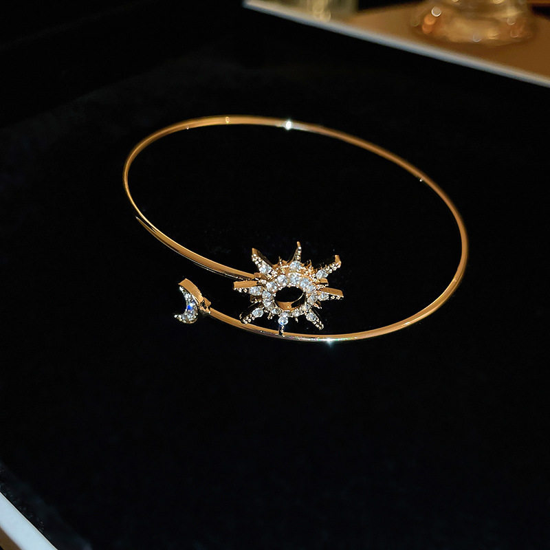 Cross-border European and American Open Arm Ring Bracelet Advanced Sense Niche Joker Bracelet Exaggerated Personality Fashion Jewelry Women Wholesale