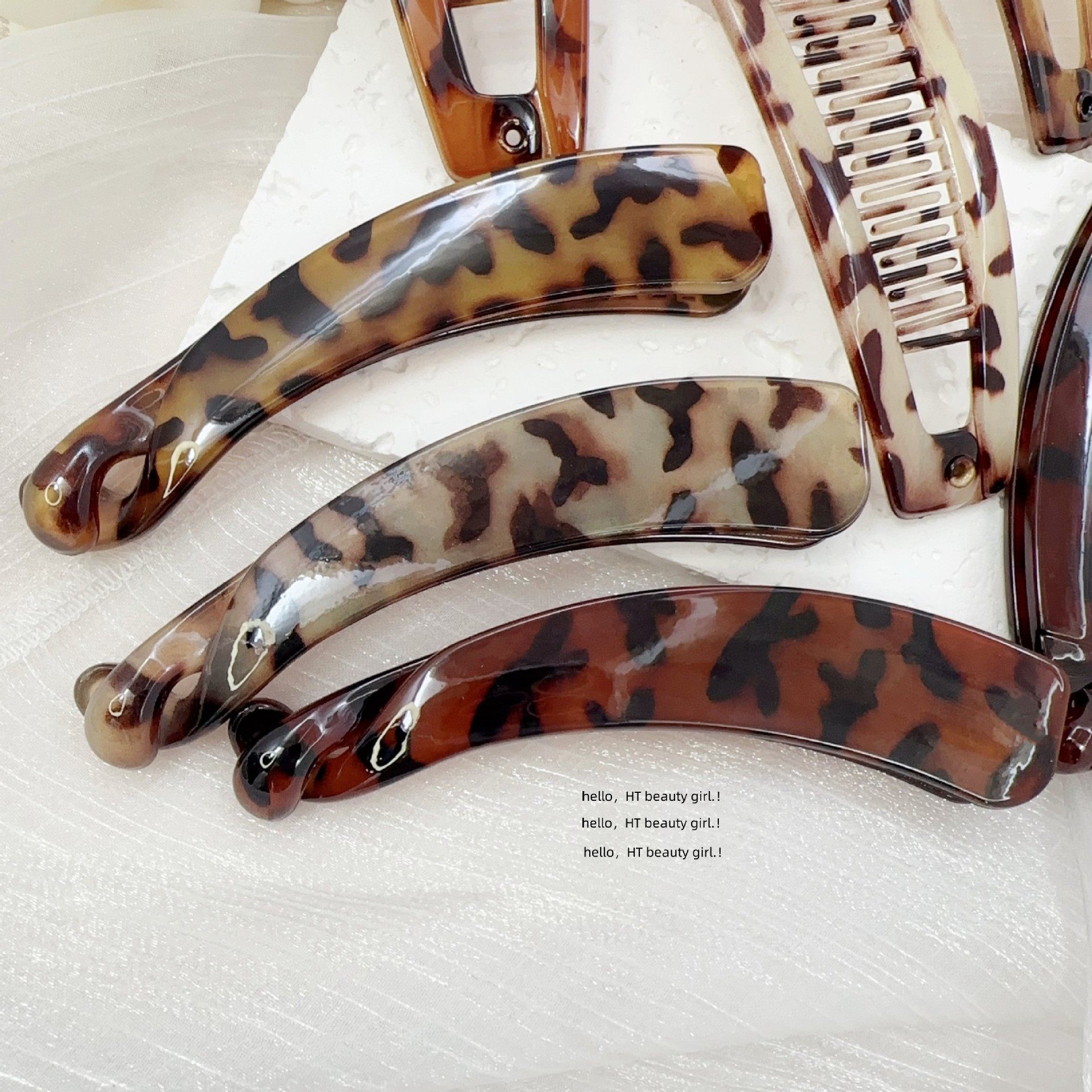 Amazon's Popular Cross-Border European and American Fish Comb Clip Banana Clip Ponytail Clip Hair Twister Bottom Comb Ball Hair Insert