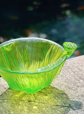 荷气生财琉璃茶艺礼品轻奢