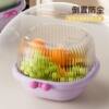 Double-Layer Draining Basket, Large Thickened Food-Grade Square Kitchen Sink Vegetable Basket, Living Room Fruit Tray
