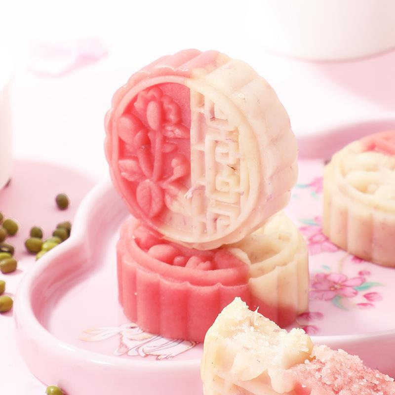 Weiziyuan Sakura Flavored Mung Bean Cake Traditional Dessert Casual Snack Colored Tea Snack Souvenir Breakfast Bread Snack