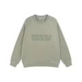 370 light khaki round neck hoodie with a greenish tint