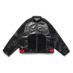 American Retro Pu Leather Motorcycle Jacket for Men, New Design for Spring, Autumn, and Winter, Niche Style, Loose Casual Short Jacket