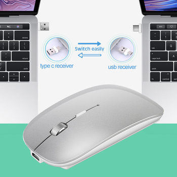 Cross-Border Exclusive Wireless Mouse Usb+Type-C Charging Laptop Bluetooth Computer Tablet Office Wireless Dual-Mode